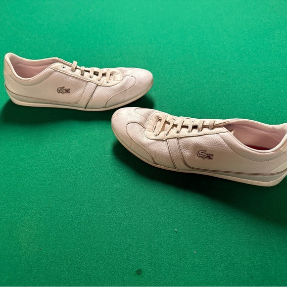B1 / Lacoste White Sneakers for Women with Elastic Lases - Picture 5 of 10